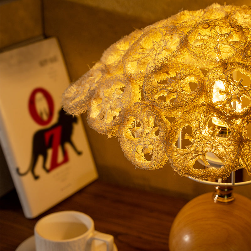 Loofah Table Reading Lamp – Natural & Stylish Desk Light